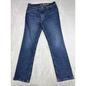 Devil Dog Jeans Mens 34 x 34 Bootcut Dark Wash Stretch Pants Fit 34X33